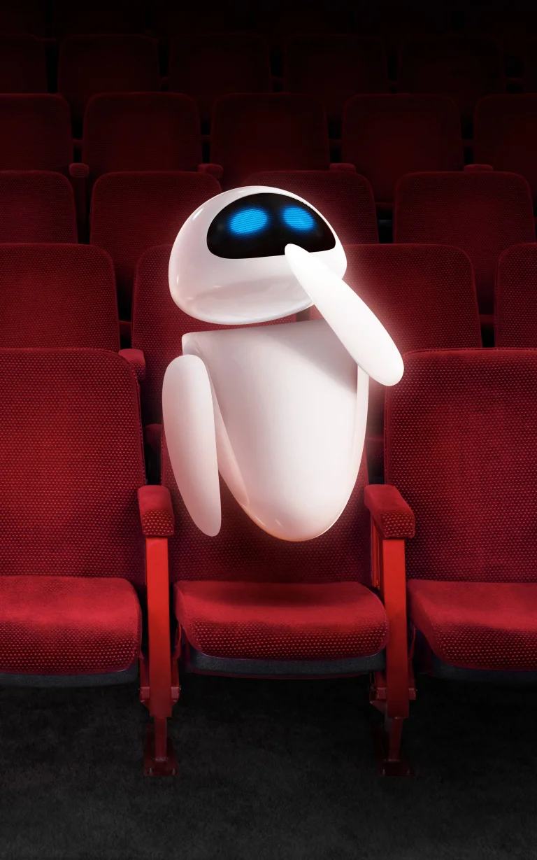 Eva at the movie theater