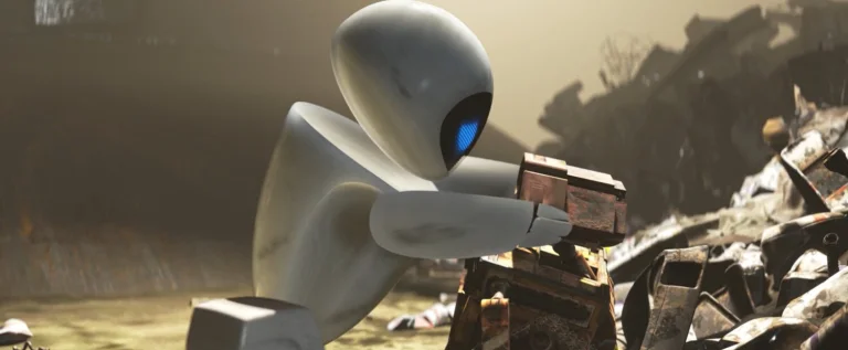 Eva and WALL-E at the Landfill