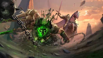worn, astrael, battles, fights, combats, chains, demons, fantasy, horses, knights, monsters, mutants, sunsets, sunset, swords, warriors, watcher of realms, games