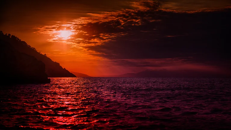 the black sea coast, beaches, coasts, cliffs, clouds, landscapes, sea, sunsets, sunset, nature