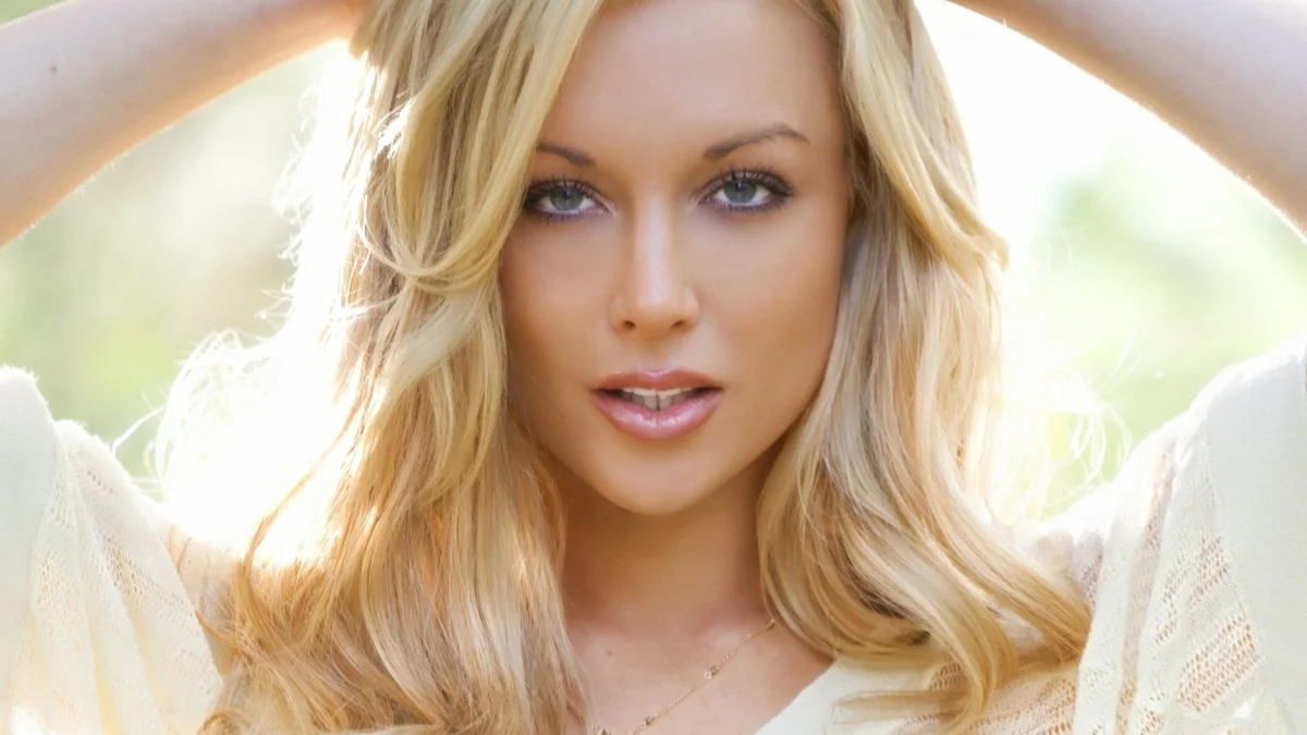A blonde with blue eyes