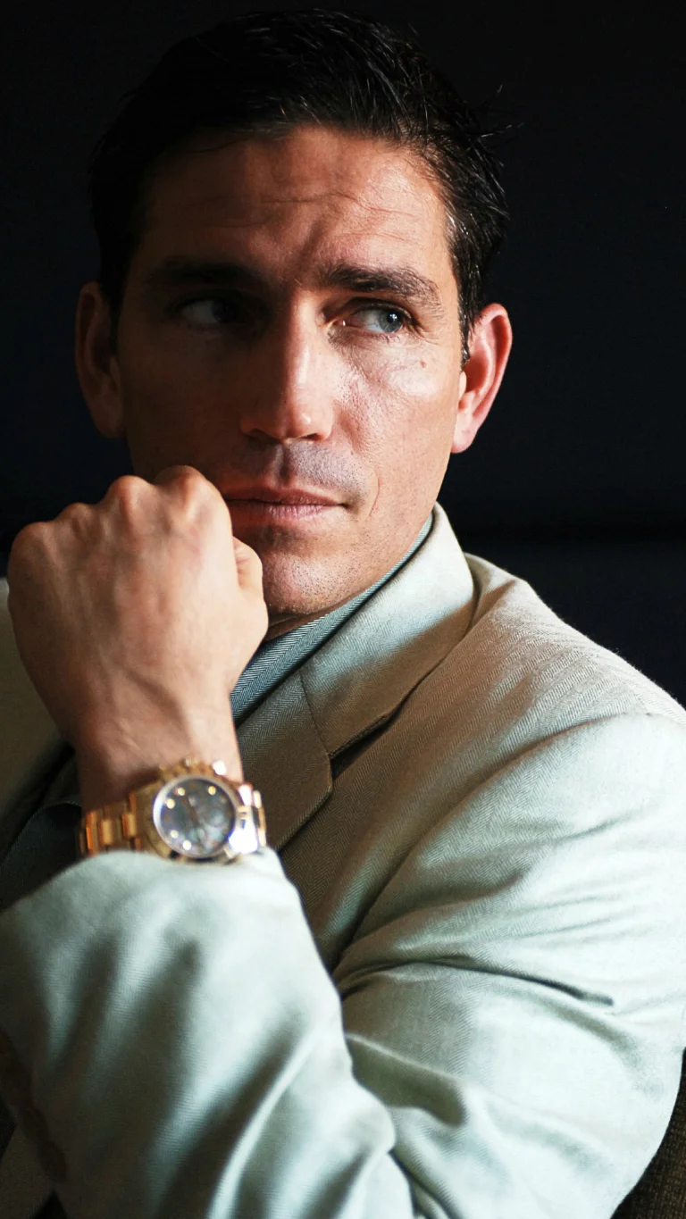 james caviezel in a light-colored jacket with a gold watch, james caviezel, actors, celebrities, personalities, clock, hollywood, look, views, glance, men, movie stars, rolex, people