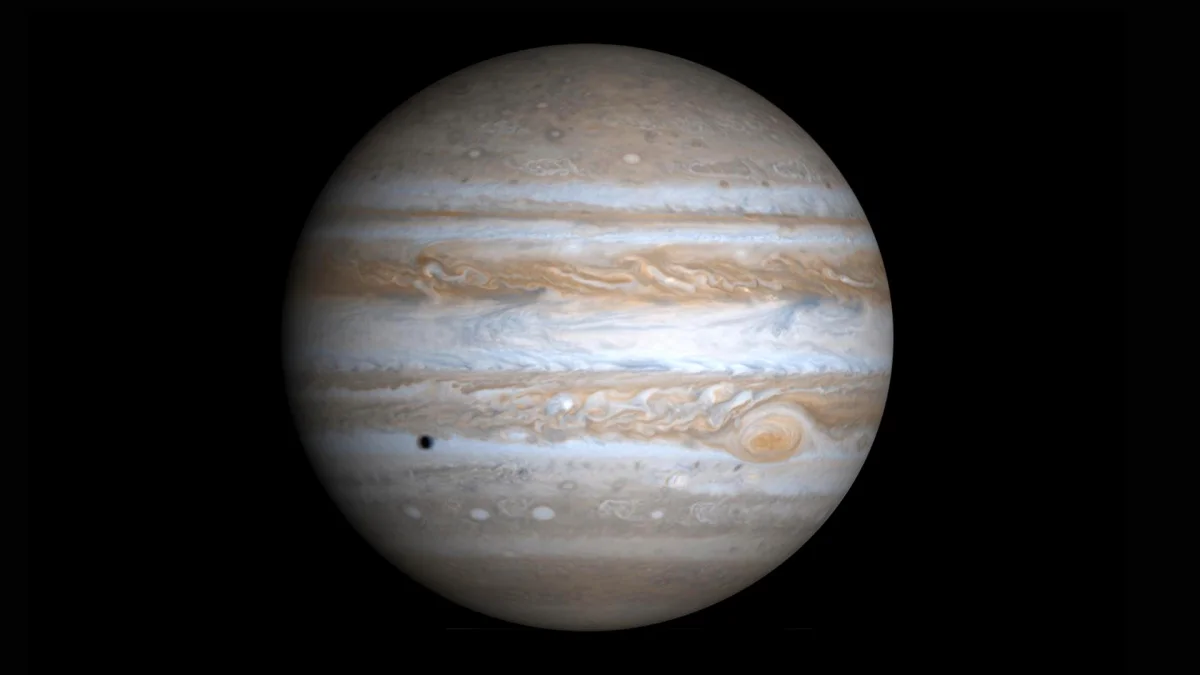 Jupiter and its moon
