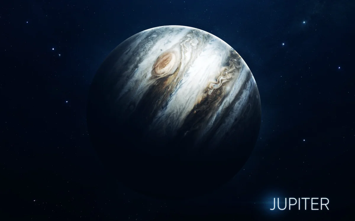 Jupiter Against the Glow of the Starry Sky