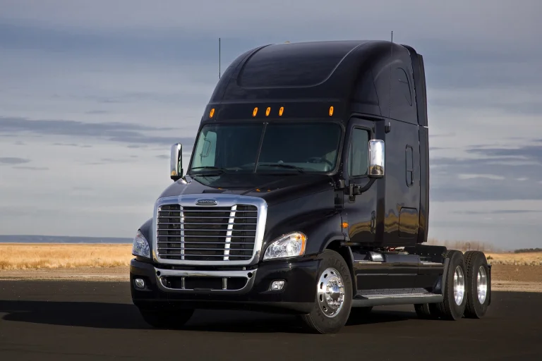 Black Freightliner Cascadia Tractor-Truck