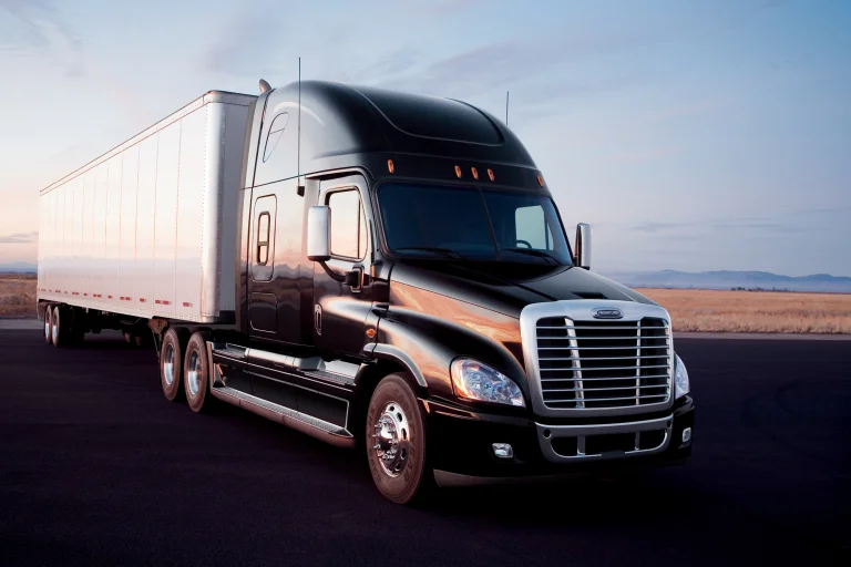 Black Freightliner Cascadia Tractor-Truck