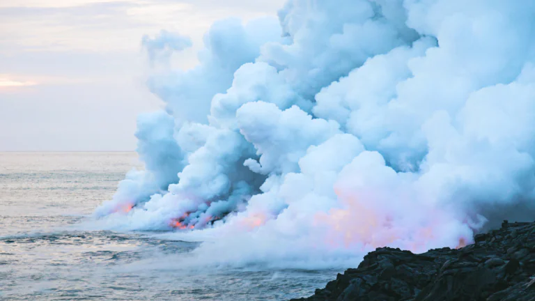 Where Lava Meets the Ocean on the Island of Hawaii