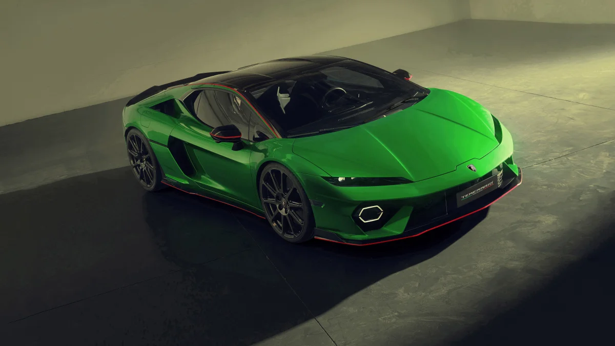 Bright green Lamborghini Temerario