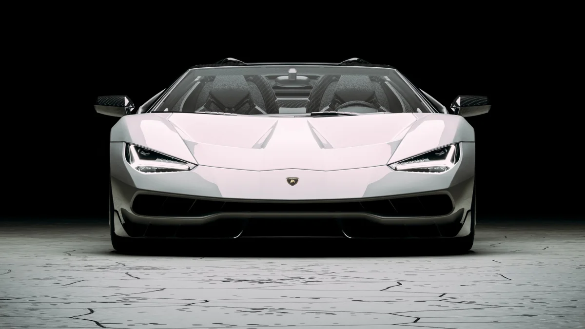 Білосніжний Lamborghini Centenario Roadster