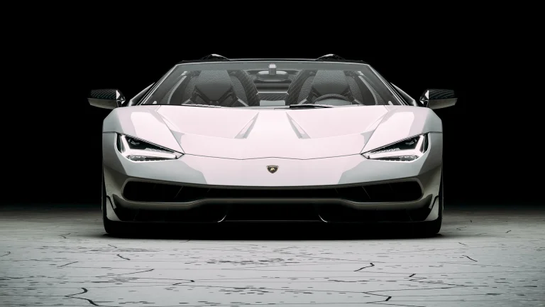 Білосніжний Lamborghini Centenario Roadster