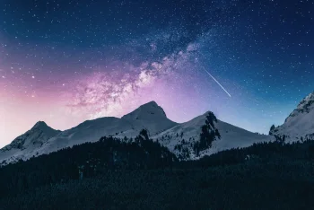 the milky way over the alps, alps, galaxies, milky way, mountains, peaks, hills, space, the universe, astronomy, planets, earth, the sun, stars, nebulae