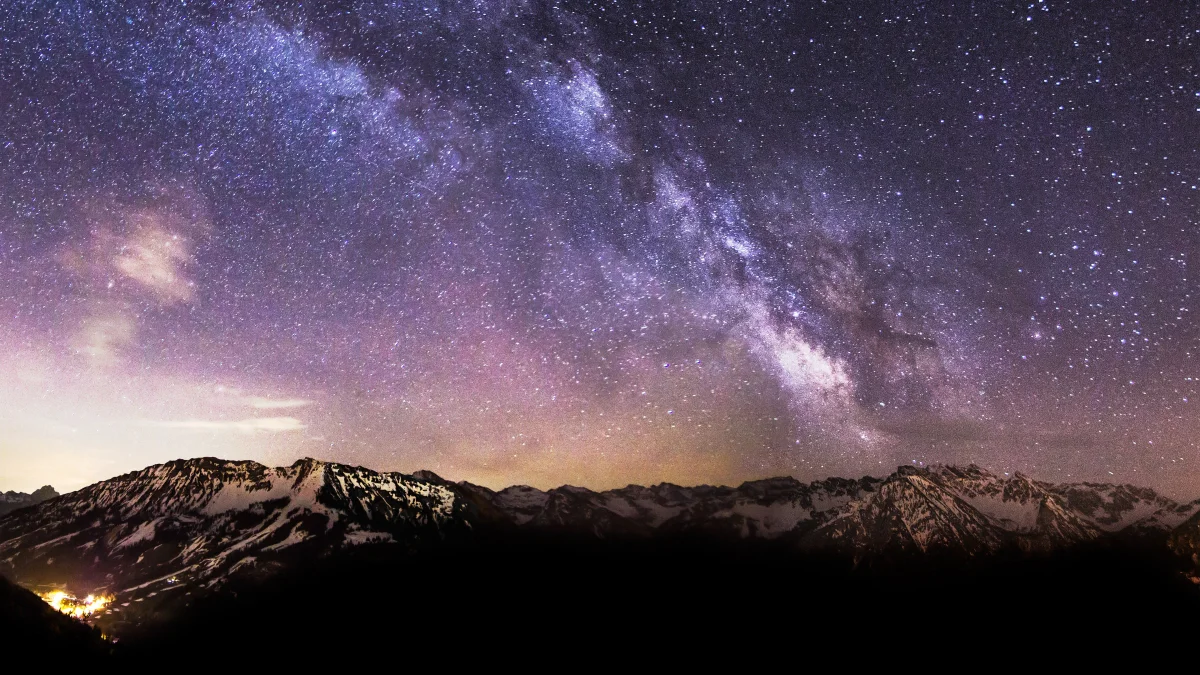 The Starry Sky Over the Alps
