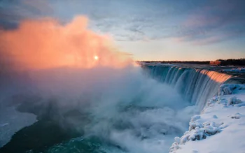 Winter Dawn Over Niagara Falls