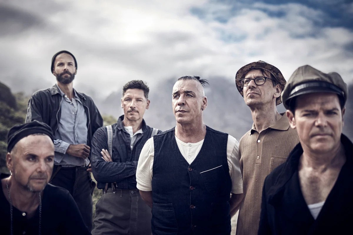 Till Lindemann and the members of Rammstein