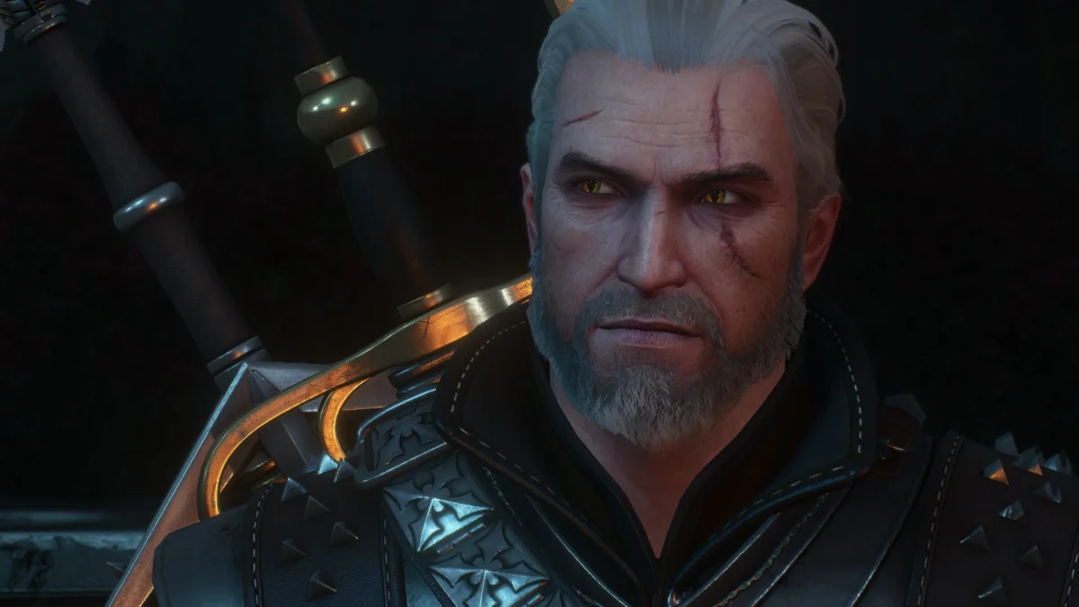 Geralt in the armor of the School of the Wolf