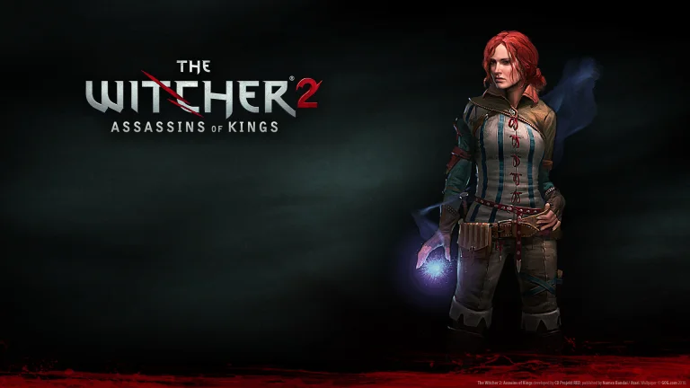 triss merigold uses magic in "the witcher 2: assassins of kings", the witcher 2, characters, actors, fantasy, magic, the witcher, games