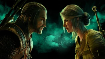 геральт и цирилла, the witcher, ведьмак, геральт, мечи, персонажи, актеры, фэнтези, игры