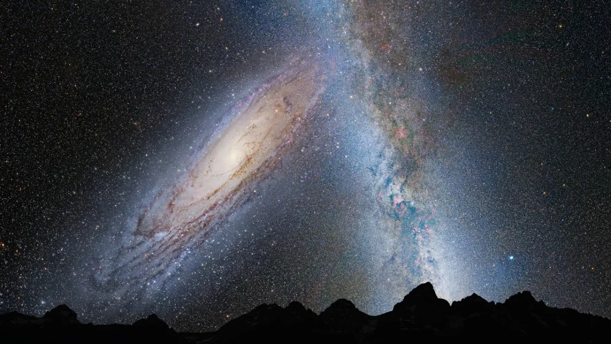 The Andromeda Nebula and the Milky Way