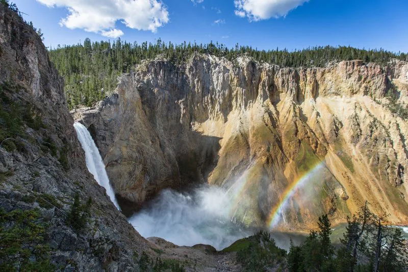Rainbow at Lower Yellowstone Falls
