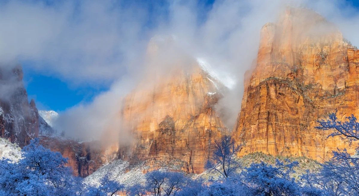 Clouds Over the Zion Cliffs