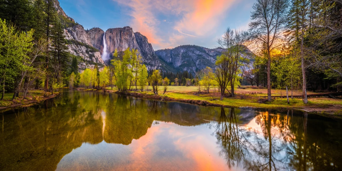 Yosemite Falls at Sunset