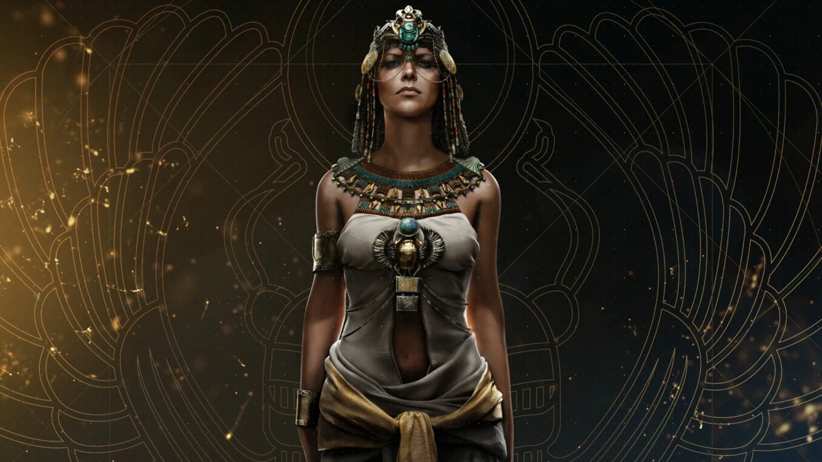 Цариця Клеопатра у золотому вбранні (Assassin’s Creed Origins)