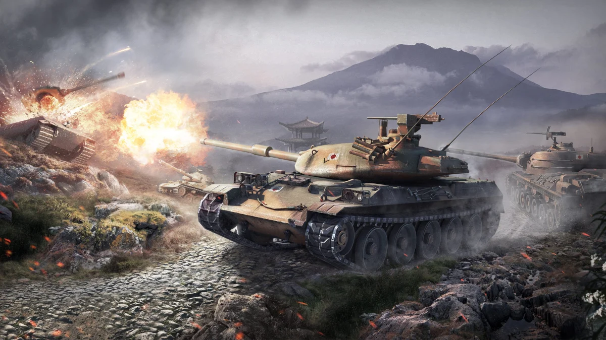Японські танки Type 61 у розпалі бою