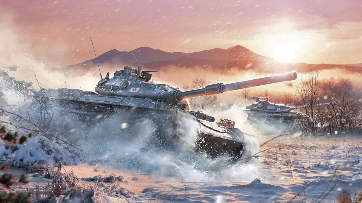 Японські танки Type 61 у засніжених горах