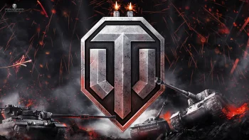святковий логотип world of tanks у вогні боїв, world of tanks, wargaming, вогонь, емблеми, логотипи, світ танків, танки, ігри