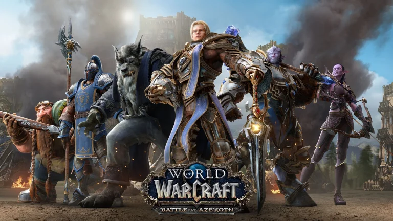 anduin rinn and the alliance force, armor, battles, fights, combats, blizzard, bows, elves, fantasy, heroes, smoke, swords, warcraft, warriors, weapon, world of warcraft, wow, games